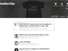 Tablet Screenshot of mediocritee.com